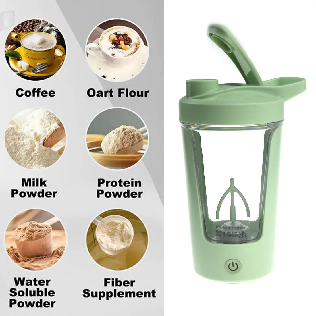 450ml Blenders Cup Electric Mixing Cup Portable Protein Powder Shaker Bottle Mixer For Travel Home Office Kitchen Tools