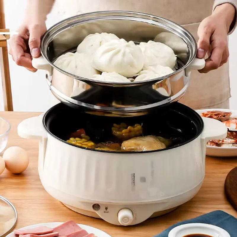 Multifunction Electric Cookers Single/Double Layer 1-2 People Household Non-stick Pan Hot Pot Rice Cooker Cooking Appliances2024