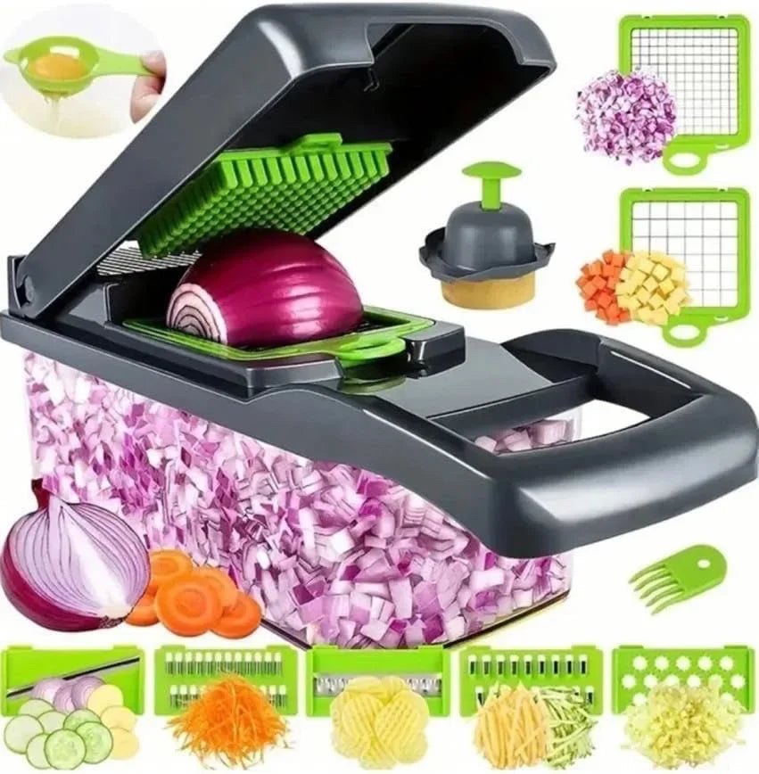 14/16 in 1 Multifunctional Kitchen Artifact Vegetable Cutter Dicer Shredder Grater Slicer Household Kitchen Supplies