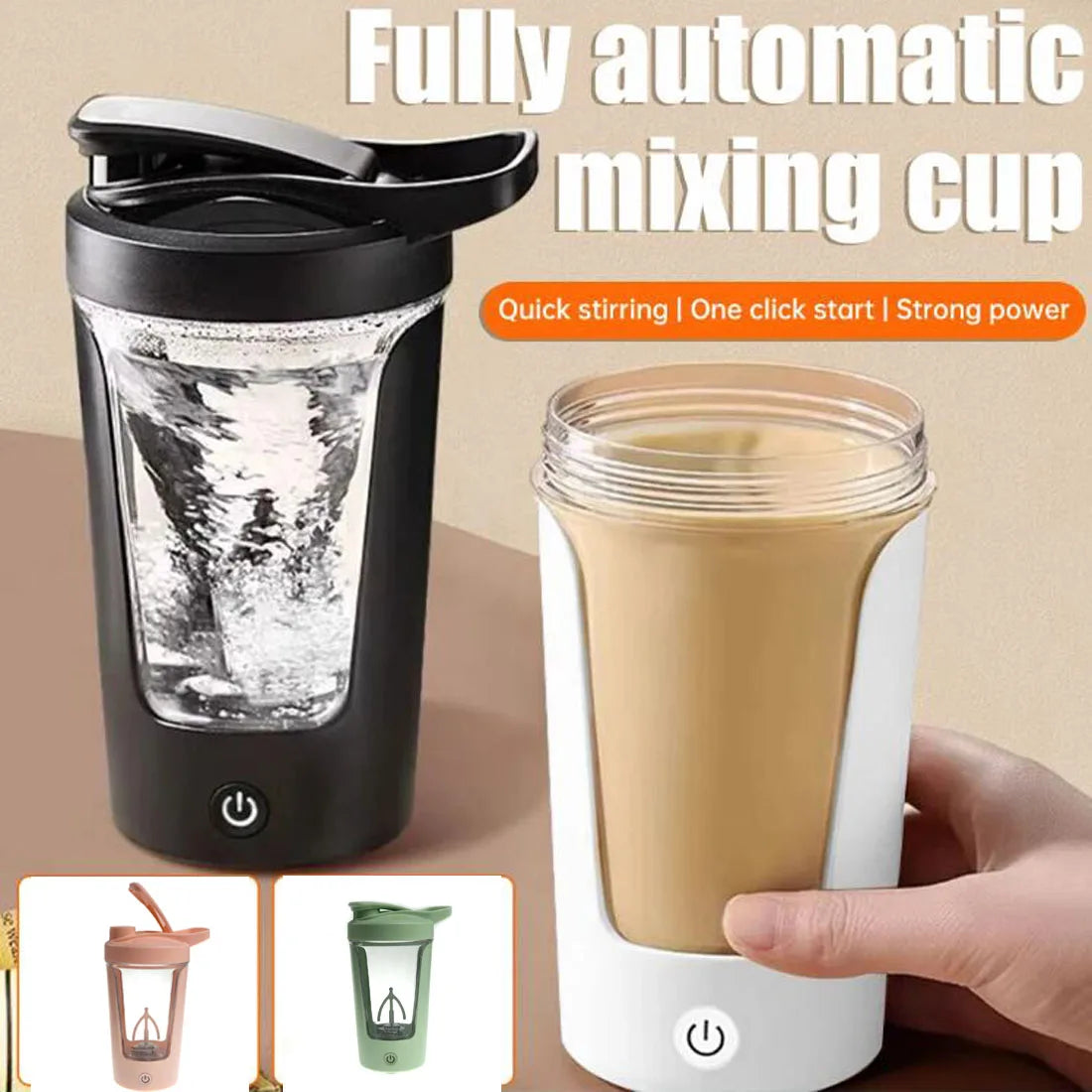 450ml Blenders Cup Electric Mixing Cup Portable Protein Powder Shaker Bottle Mixer For Travel Home Office Kitchen Tools