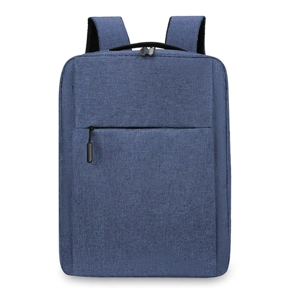 Trendy Oxford Cloth Versatile Backpack Black Grey Blue Red 15.6 inches School Student Backpack Washable Business Rucksack Unisex