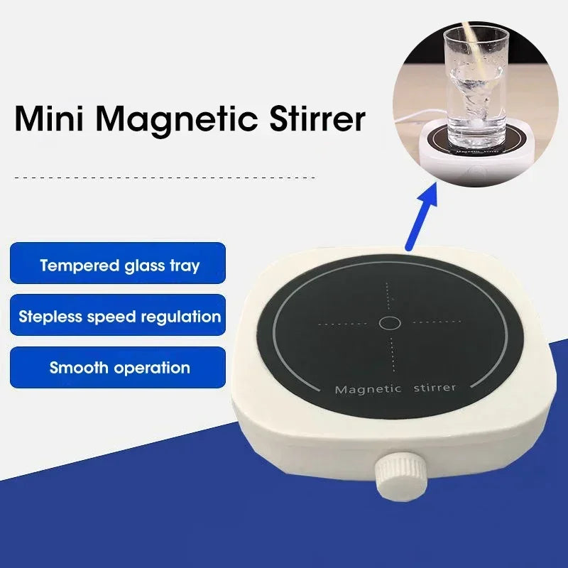 Magnetic Stirrer Kitchen Liquid Mixing Mini Lab Stir Mixer Portable Electric Mixing stir USB 2L 4000RPM for Laboratory